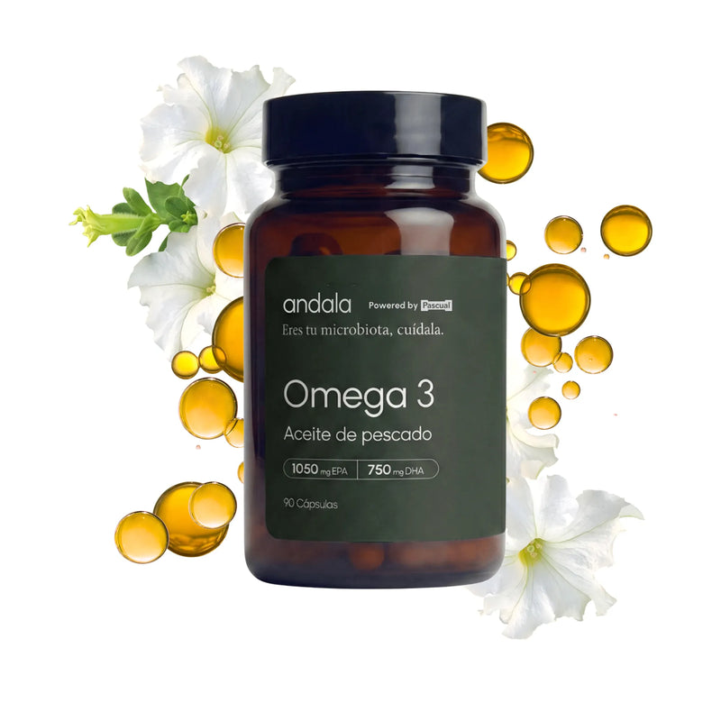Suplemento Omega 3 Andala — combinación con Omega 3 EPA DHA de alta concentración