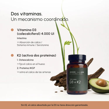 Vitaminas D3 + K2