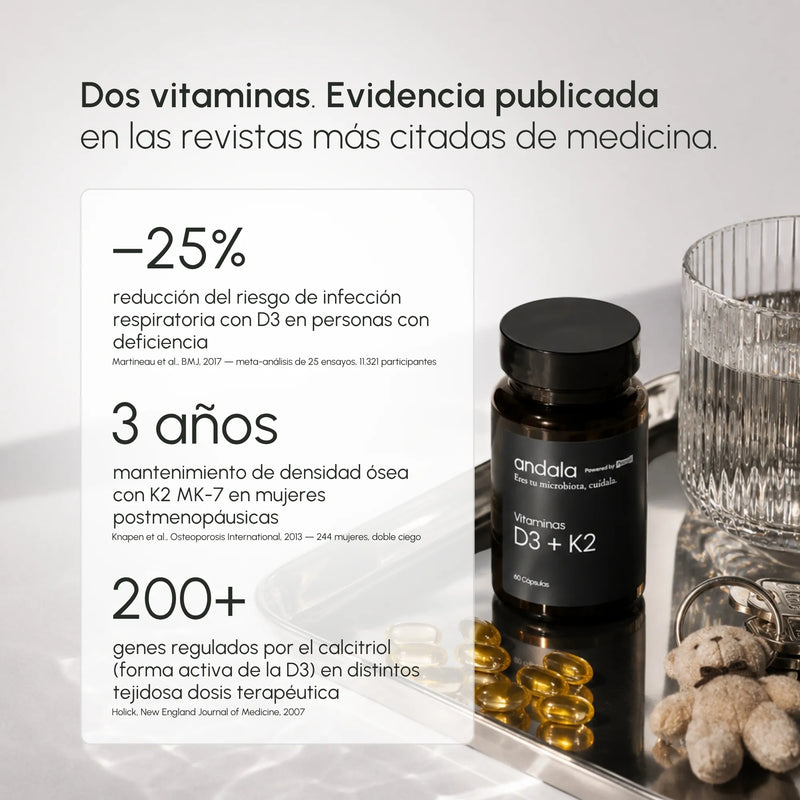 Vitaminas D3 + K2